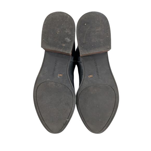 LUCKY BRAND! "LAERYS" BLACK GENUINE LEATHER WESTERN POINTY TOE BOOTS! SZ 8.5M - Picture 10 of 13